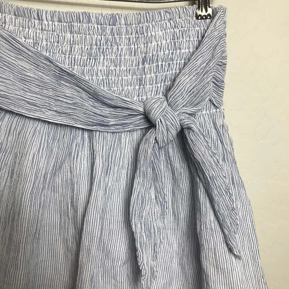Club Monaco XS Blue White Striped Mini Skirt - Picture 3 of 6